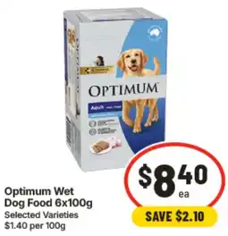 IGA Optimum Wet Dog Food offer