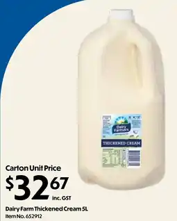 Campbells Wholesale Dairy Farm Thickened Cream offer