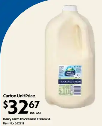Dairy Farm Thickened Cream
