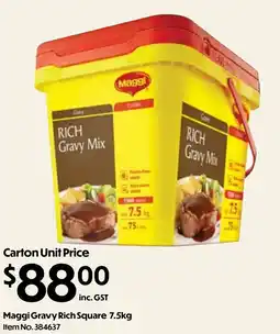 Campbells Wholesale Maggi Gravy Rich Square offer