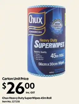 Campbells Wholesale Chux Heavy Duty SuperWipes 45m Roll Item offer