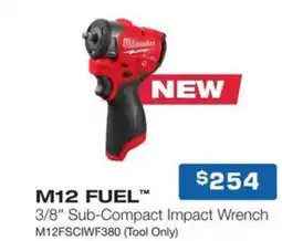 Burson Auto Parts M12 fuel 3/8 sub compact impact wrench m12fsciwf380 offer