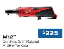 Burson Auto Parts M12 cordless 3/8 ratchet m12ir 0 offer