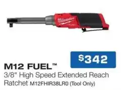 Burson Auto Parts M12 fuel 3/8 high speed extended reach ratchet m12fhir38lro offer