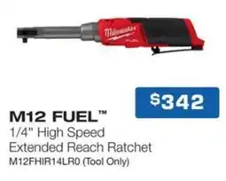 Burson Auto Parts M12 fuel 1/4 high speed extended reach ratchet m12fhir14lr0 offer