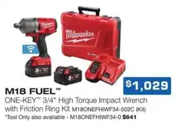 Burson Auto Parts M18 fuel onekey 3/4 high torque impact wrench with friction ring kit m180nefhiwf34 502c offer