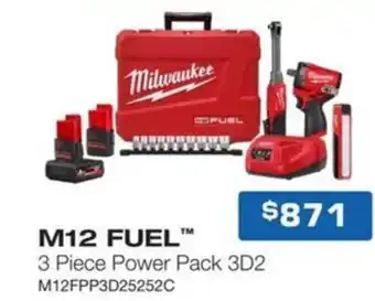 M12 fuel 3 piece power pack 3d2 m12fpp3d25252c