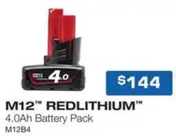 Burson Auto Parts M12 redlithium 4.0ah battery pack m12b4 offer