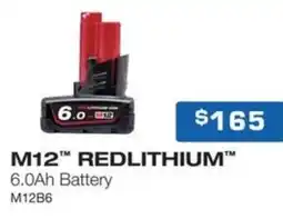Burson Auto Parts M12 redlithium 6.0ah battery offer