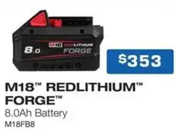 Burson Auto Parts M18 redlithium forge 8.0ah battery offer