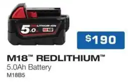 Burson Auto Parts M18 redlithium 5.0ah battery offer