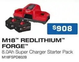 Burson Auto Parts M18 redlithium forge 8.0ah super charger starter pack offer