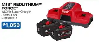M18 redlithium forge 12.0ah super charger starter pack
