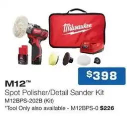Burson Auto Parts M12 Spot Polisher/Detail Sander Kit offer