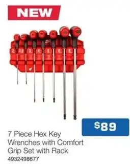 Burson Auto Parts Hex Key Wrenches with Comfort Grip Set with Rack offer