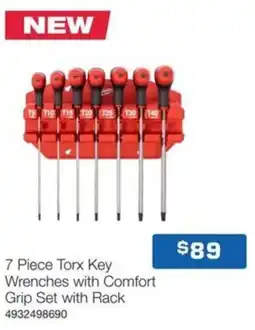 Burson Auto Parts Torx Key Wrenches with Comfort Grip Set with Rack offer