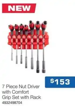 Burson Auto Parts Nut Driver with Comfort Grip Set with Rack offer