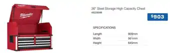 36 Steel Storage High Capacity Chest