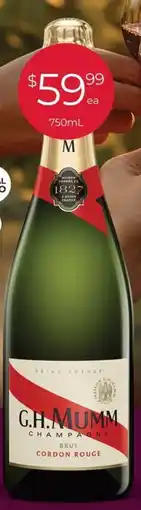 Porters Mumm Cordon Rouge Champagne NV offer