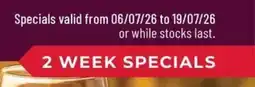 Porters Specials valid from 06/07/26 to 19/07/26 or while stocks last. offer