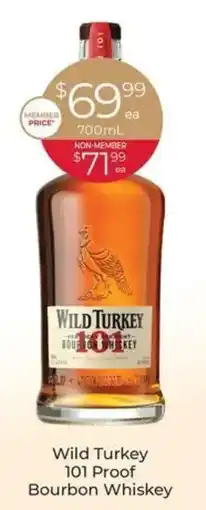 Porters Wild Turkey 101 Proof Bourbon Whiskey offer