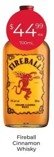 Porters Fireball Cinnamon Whisky offer