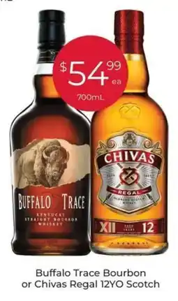 Porters Buffalo Trace Bourbon or Chivas Regal 12YO Scotch offer