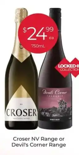 Porters Croser NV Range or Devil's Corner Range offer