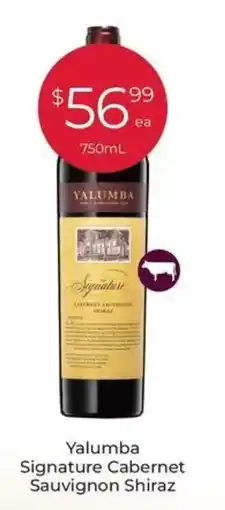 Porters Yalumba Signature Cabernet Sauvignon Shiraz offer