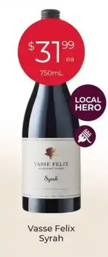 Porters Vasse Felix Syrah offer