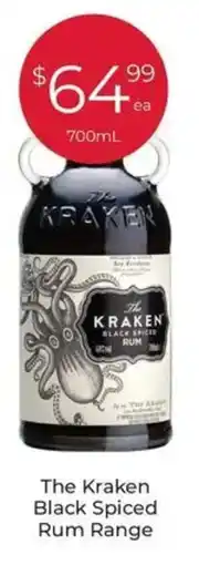 Porters The Kraken Black Spiced Rum Range offer