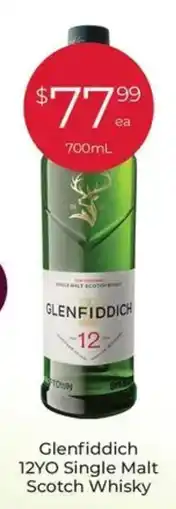 Porters Glenfiddich 12YO Single Malt Scotch Whisky offer