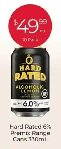 Porters Hard Rated 6% Premix Range Cans offer