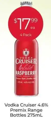 Porters Vodka Cruiser 4.6% Premix Range Bottles offer