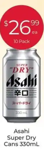 Porters Asahi Super Dry Cans offer