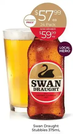 Porters Swan Draught Stubbies offer