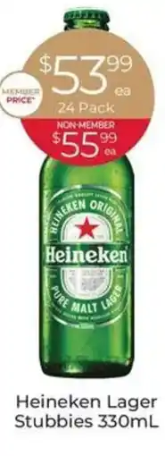 Porters Heineken Lager Stubbies offer