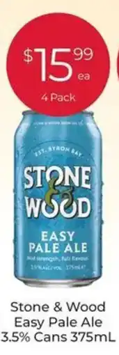 Porters Stone & Wood Easy Pale Ale 3.5% Cans offer