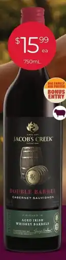 Porters Jacob's Creek Double Barrel Range offer
