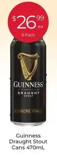 Porters Guinness Draught Stout Cans offer