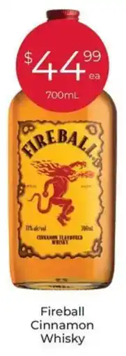 Porters Fireball Cinnamon Whisky offer
