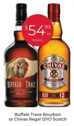 Porters Buffalo Trace Bourbon or Chivas Regal 12YO Scotch offer