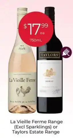 Porters La Vieille Ferme Range Excl Sparklings or Taylors Estate Range offer