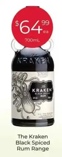 Porters The Kraken Black Spiced Rum Range offer