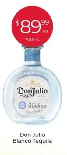 Porters Don Julio Blanco Tequila offer