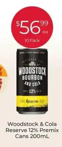 Porters Woodstock & Cola Reserve 12% Premix Cans offer