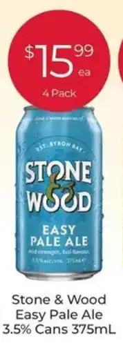 Porters Stone & Wood Easy Pale Ale 3.5% Cans offer