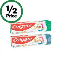 Woolworths Colgate Total Active Prevention Toothpaste offer