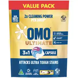 Woolworths OMO Ultimate Laundry Capsules offer