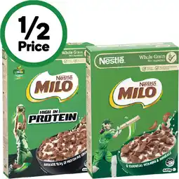 Woolworths Nestlé Milo Cereal offer
